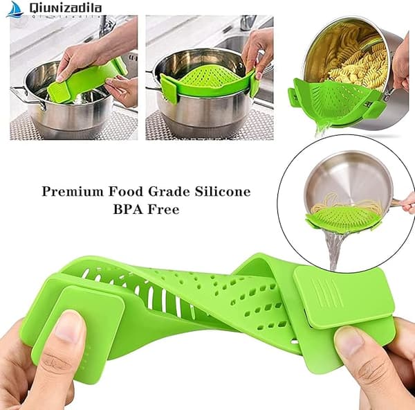2 st Clip-on-sil, gryt sil för pasta kött grönsaker fr