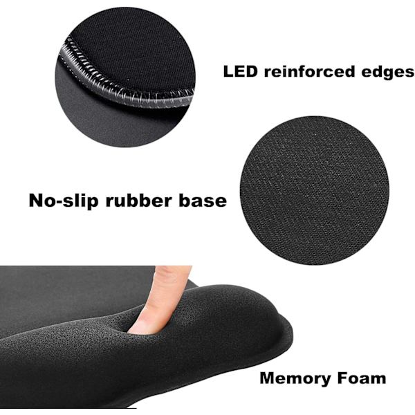 TEACHER'S EDITION Ergonomisk LED-musematte med håndleddsstøtte, LED