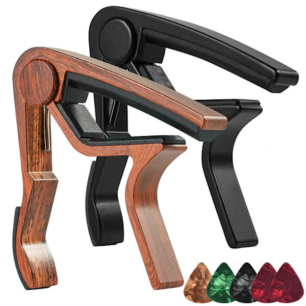 Gitarr Capo för Akustisk och Elektrisk Gitarr Tillbehör 2-pack