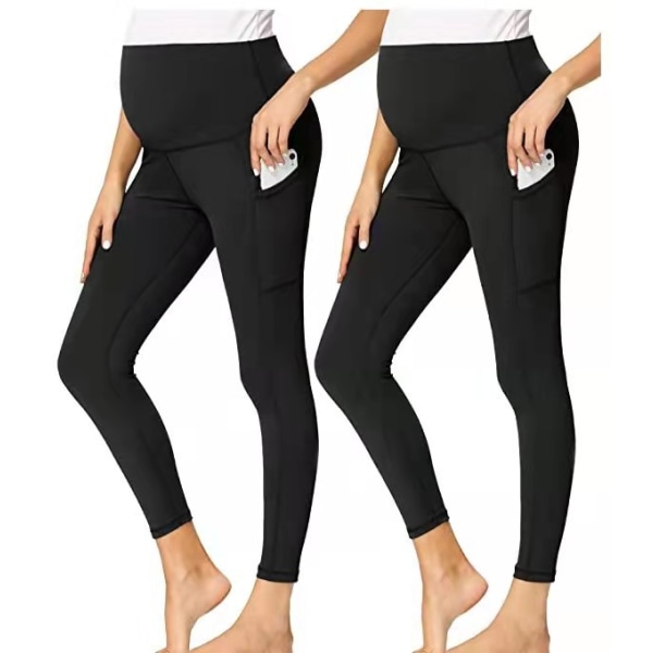 Women's Maternity Workout Leggings Over The Belly Pregnancy Active Wear Ath