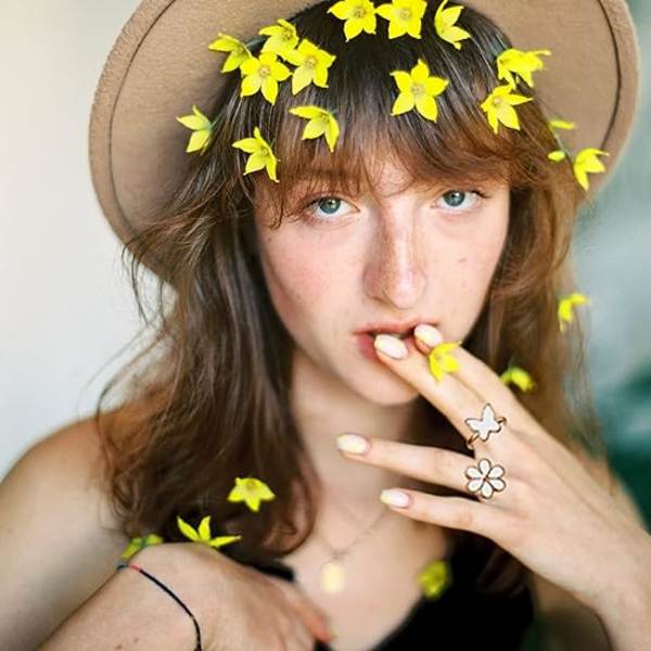 Kvinners jenter gull knoke ring sett, vintage stabelbar boho midtring sett