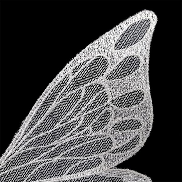 5 par Fairy Wings Sy på patches Butterfly Lace Applikationer Tulle