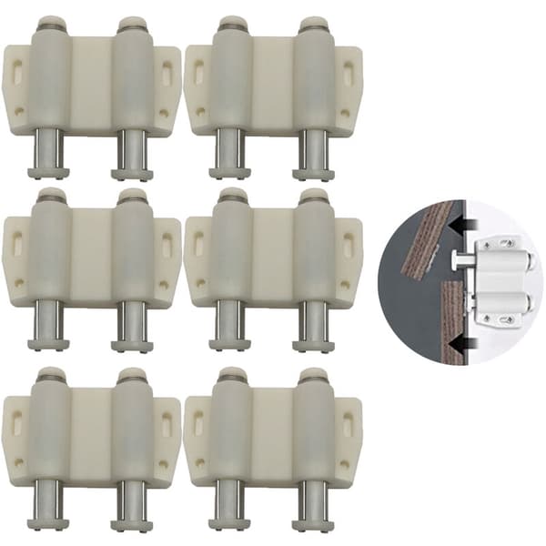 Dubbelsidig magnetisk trycklås, 6-pack trycköppna magnetiska dörrlås