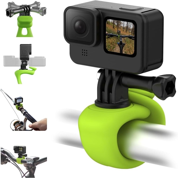 360 Multifunktionel Elastisk Rem med Beslag, til GoPro Max Hero 12 11 10 9 Insta360 X3 DJI Action 3 4 Osmo Pocket