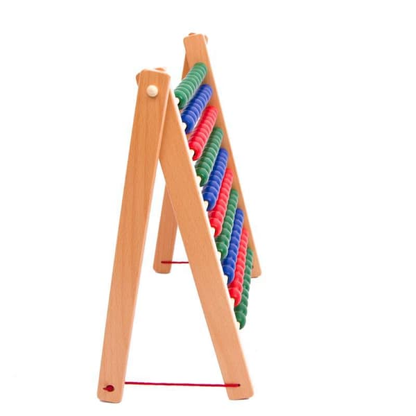 Klassisk trä pedagogisk räkneleksak, 100 pärlor