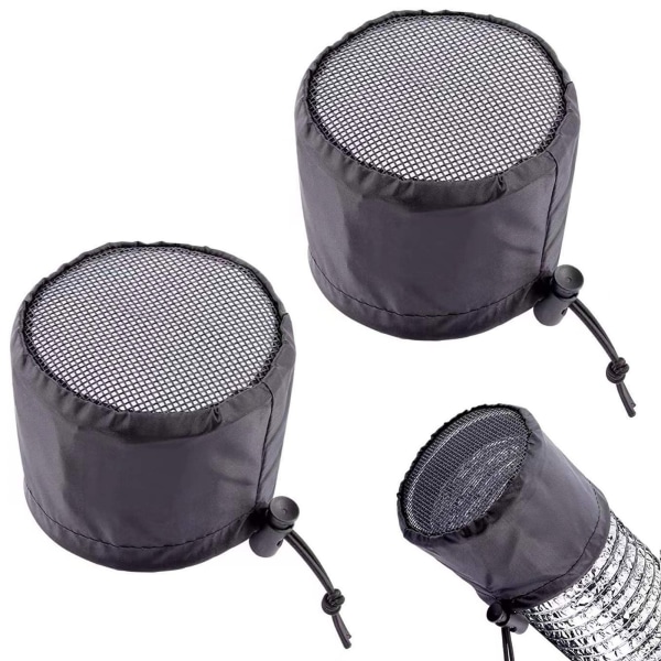 2 stk. Grotelt Ventilationsdæksel - 6\" Kanalfilter Ventilationsdæksel - Grotelt Ventilationsfilterdæksel