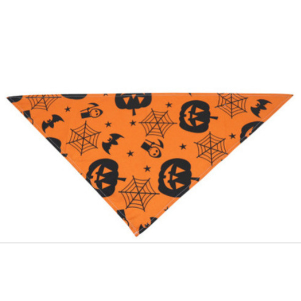 Halloween-koirabandanat, 3 pakkausta kurpitsan kääntyviä koirabandanoita kolmioliivejä