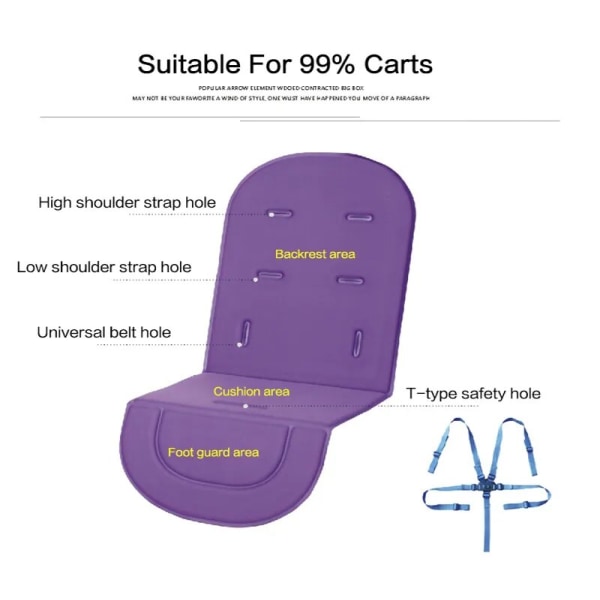 Babyskyddssäte Barnvagnsdyna Barnvagn Bilvagn Hög Barnstol Säte Vagn