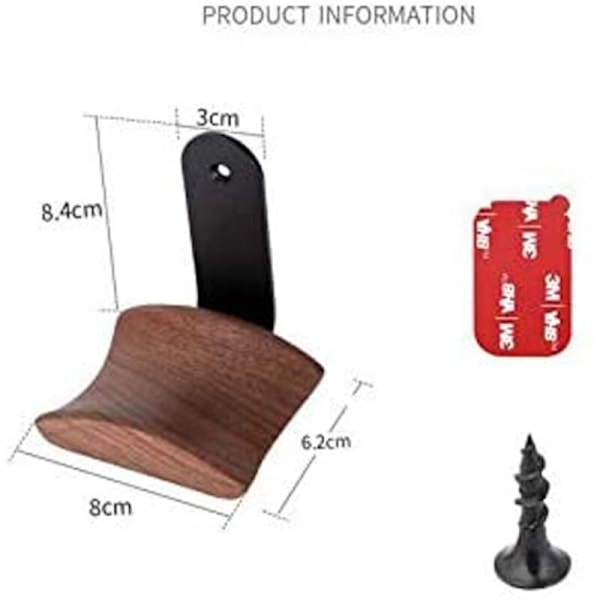 Hodetelefonkrokholder, Hengebrakett, Hodetelefonstativ, Krok, Veggmontering,