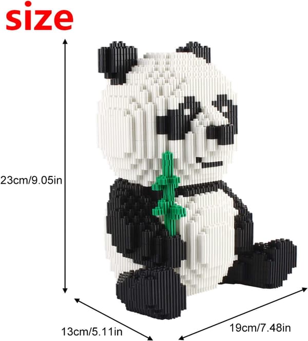 Panda Micro Building Blocks Animal Mini Building Toy Bricks, Versio Satunnainen