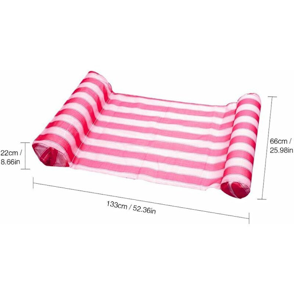Pool Beach Water Hammock Floating Lounger, 70*132CM Uppblåsbar Vattenflotte Flytande Säng, Fjäderflotte, Flytande Stol, Vattensoffa