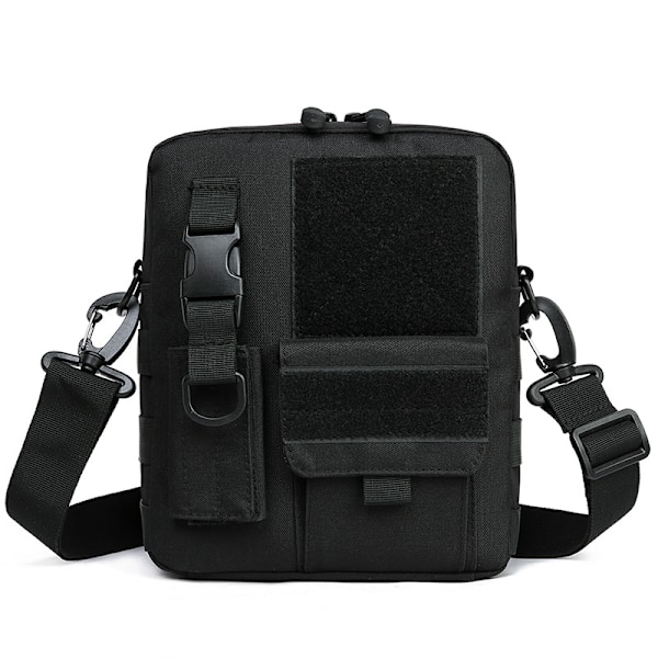 Skulderveske, Messenger Bag, Militær Arbeids Taktisk Veske med Nøkkelpose, Multifunksjonell Veske for Menn og Kvinner for Vandring, Reise, Sykling