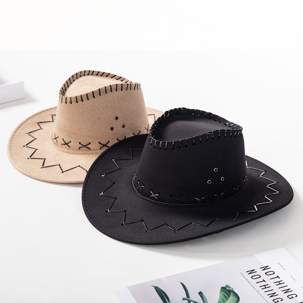 Cowboy Cattleman Hat för barn barnfestdräkt (brun