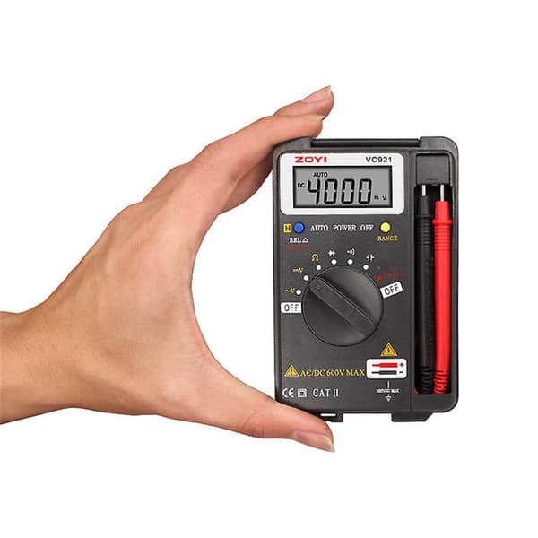 Mini fickdigital multimeter voltmätare amperemeter resistanstestare Ohm Volt