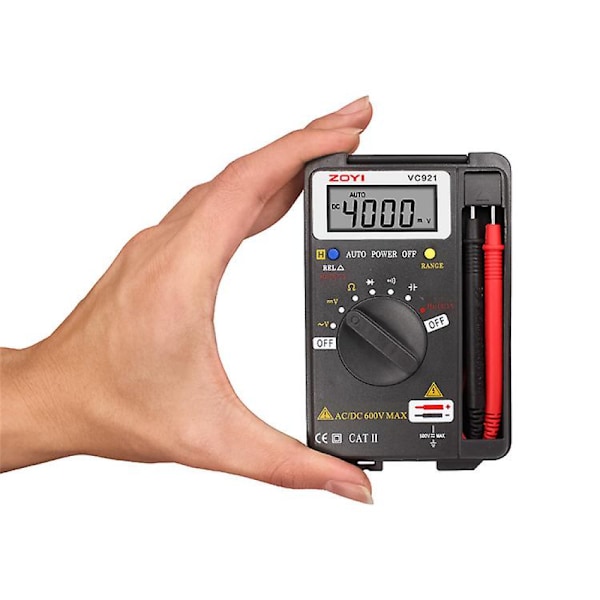 Mini lomme digitalt multimeter voltmeter amperemeter motstandstester Ohm Volt