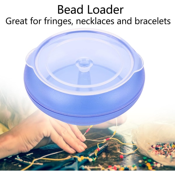Bead Spinner Bowl, Bead Loader Bowl DIY Beading, Slitesterk plast Clamshell De