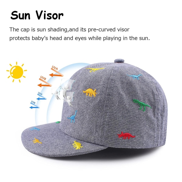 Haihatt for babygutt i bomull, solhatt for småbarn, vår-sommer, for 4-8 år