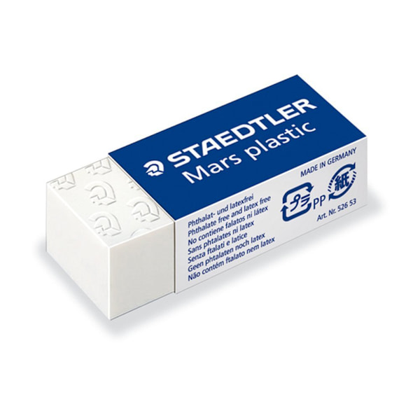 Mars Plastic Eraser Pack Of  Plastic Mini, White