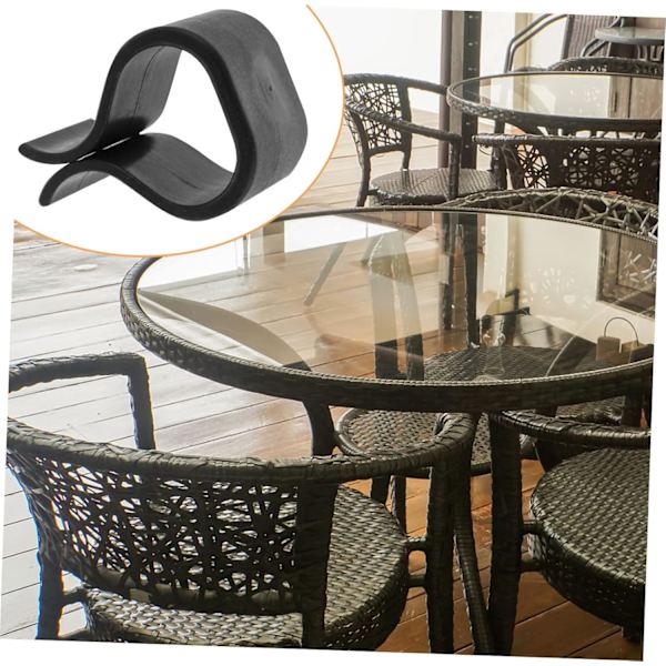 Rattan-kalusteiden kiinnikkeet, 5 kpl, musta, 5*6.2cm