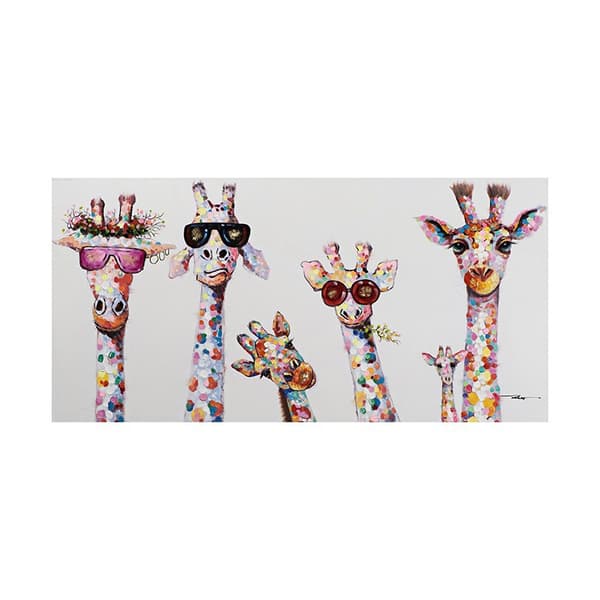 Graffiti Art Canvas Målning Giraffer, 30*60cm