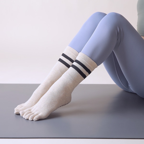Yogasokker Skridsikre sokker med greb Pilates Ballet Barre Sokker til Wo