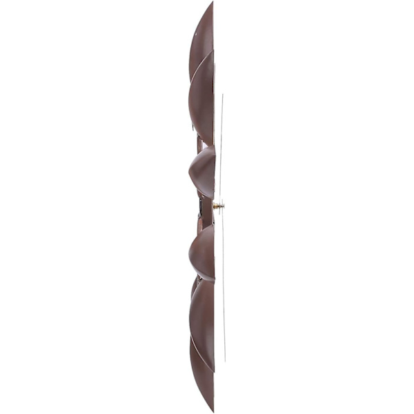 Stor väggklocka i metall, pendel, väggmonterad, tyst, 58 cm