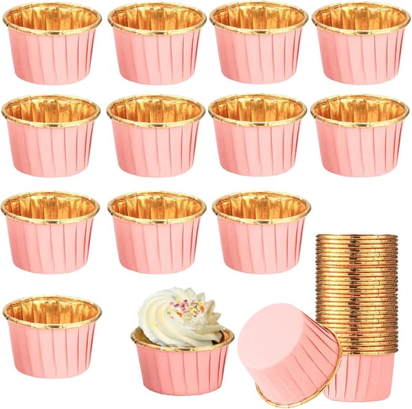 Förpackning med 50 pappersmuffinsformar, muffinsformar, non-stick muffinsformar