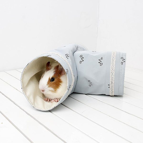 Marsvin Igelkott Tunnel Spindel Chinchilla Hamster Tre Kanals Bo Leksak-5 stycken