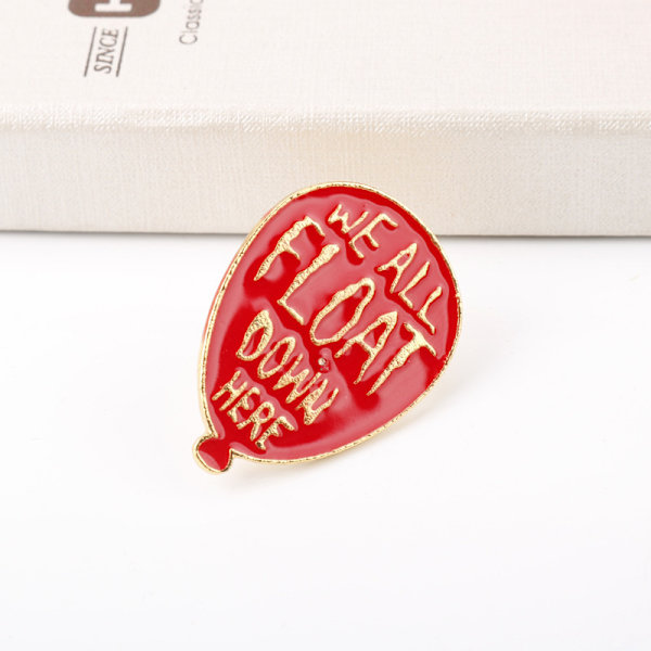 Vi flyder alle ned her Hard Enamel Pin Badge