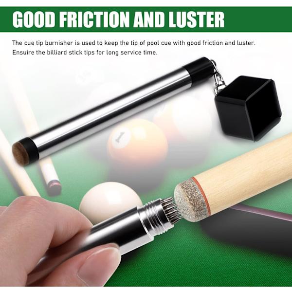 Liitu pidike biljardi, 2 in 1 Pool Cue Liitu pidike, Kannettava Pool Snooker Liitu pidike, Biljardi Cue Tip Pricker