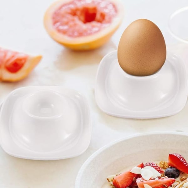 Eggkopper for bløtkokte egg  Sett med 6 keramiske eggkopper - Stac