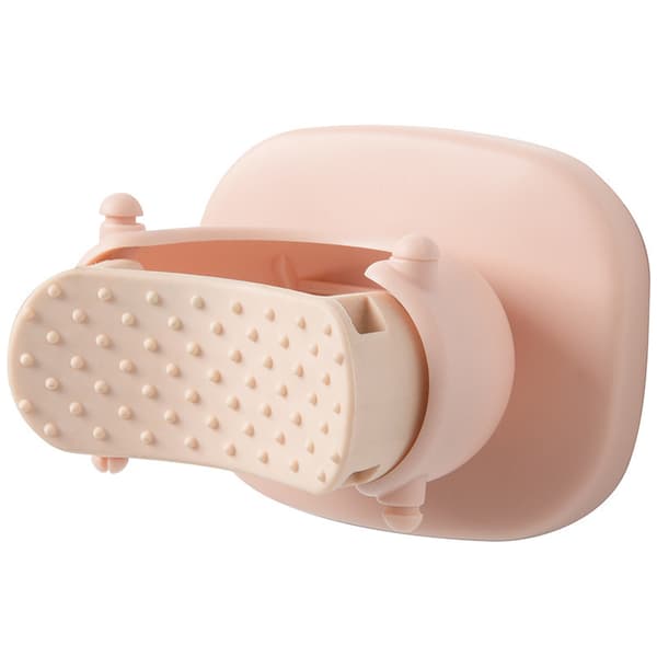 Rosa mopp väggmonterad hållare krok kran stativ mopp krok kök Orga