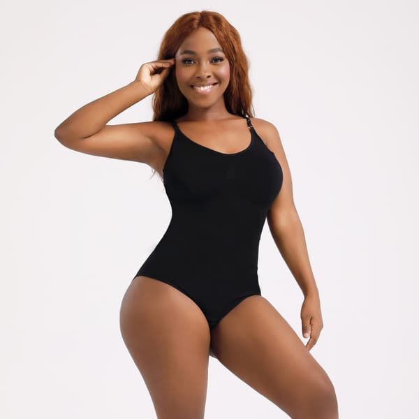 Dames Slanke Bodysuit Bodysuit Top Buik Shaper Spaghetti Strap Camisole Bo