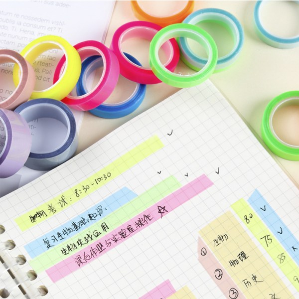 5 Packs Index Tabs - Transparent PET  Sticky Notes Flags 0.6cm*5m