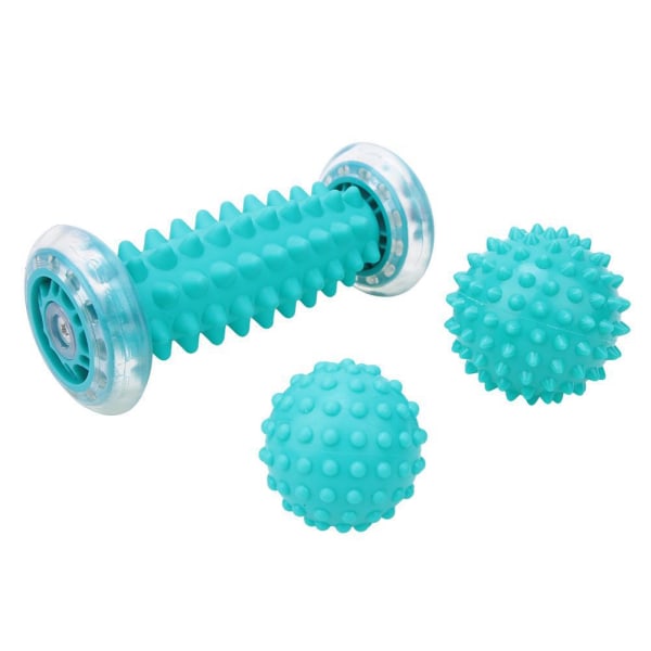 Plantar tendon massage roller massage ball fitness tool blue 17x7cm