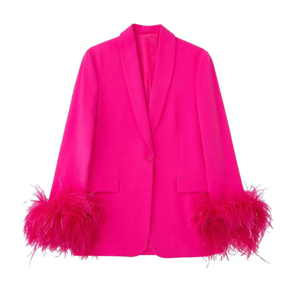 Dame Langærmet Åben Front Blazer Casual Arbejde Kontor Jakke