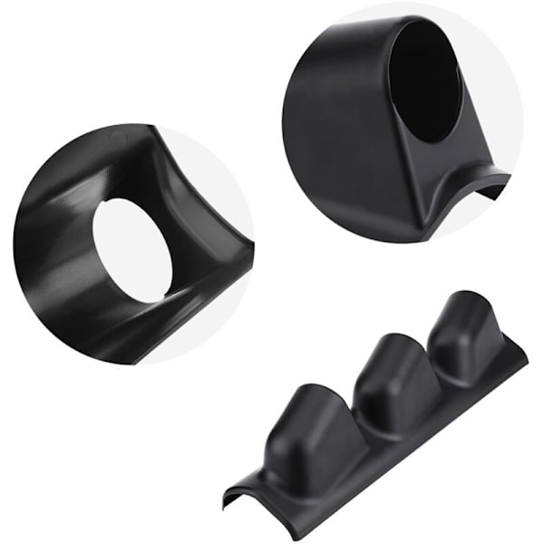 52mm 2 tommer Triple 3 hul Meter Gauge Mount Pillar Pod Holder Bracket