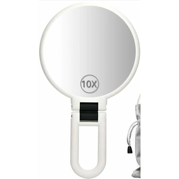 Kaksisuuntainen 10x/1x suurennuspeili jalustalla, kädessä pidettävä suurennuspeili