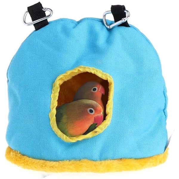 Fågelhängmatta Bo Plush Varm Hängande Tält Husdjur Papegoja Gunga Säng Grottbur för Parakit Kanariefågel Nymfkakadua Undulat Hamster Slumpmässig Färg (Medium)