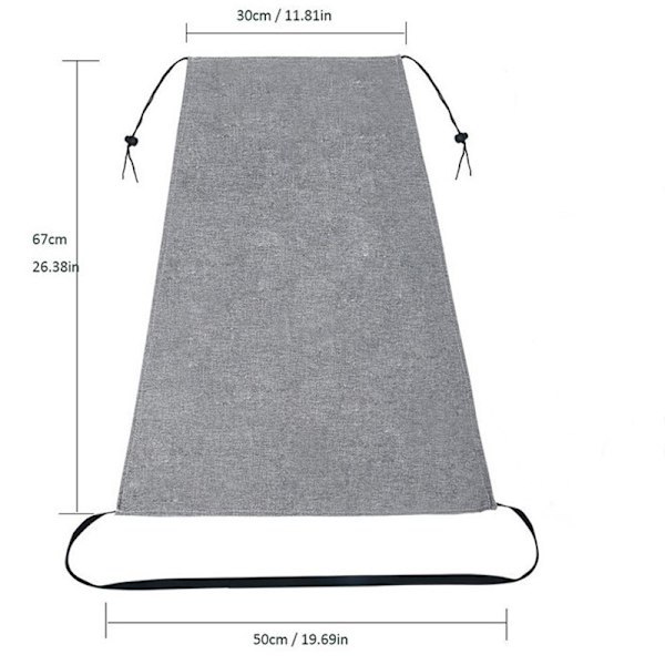 Babyskydd för barnvagn, solskydd för barnvagn, hopfällbart solskydd för barnvagn, universellt solskydd för barnvagn, 50*67 cm, grå