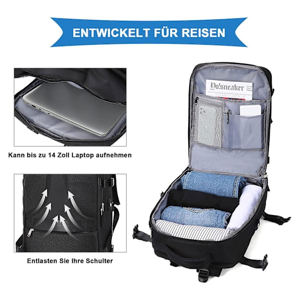 1st Cabriolet Carry On Ryggsäck Laptop Ryggsäck Vattentät Hik