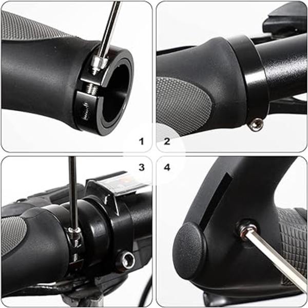 Ergonomiset pyörän ohjaustangon kahvat, TPR-kumiset pyörän kahvat MTB-ohjaustangon G