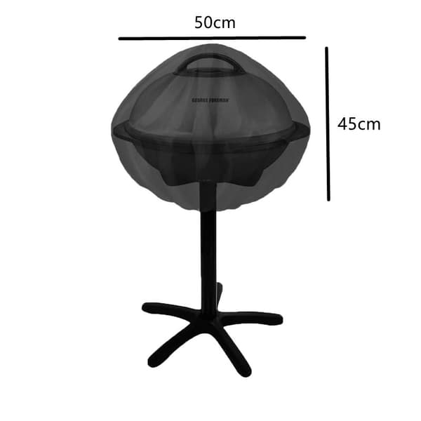 Pyöreä vedenpitävä sähkögrillin suojus 50*45cm Musta Säästää tilaa