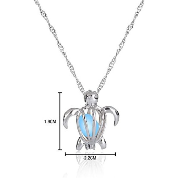 Ihlig Luminous Glow Tortoise Turtle Clavicle Halsband Smycken Tillbehör