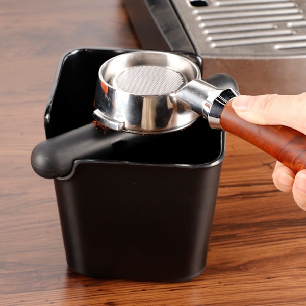 Kaffe Knock Box, Beholder for Kaffegrunn Potten i Rustfritt Stål Grind Dump Bucket Container for Hjemme Kaffe Melk Te Kaffemaskin