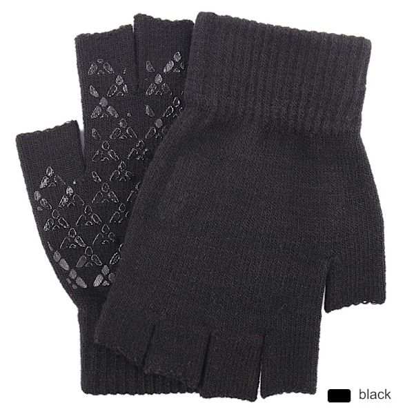 Fingerlösa handskar - Kvadratiska handskar Svart one size