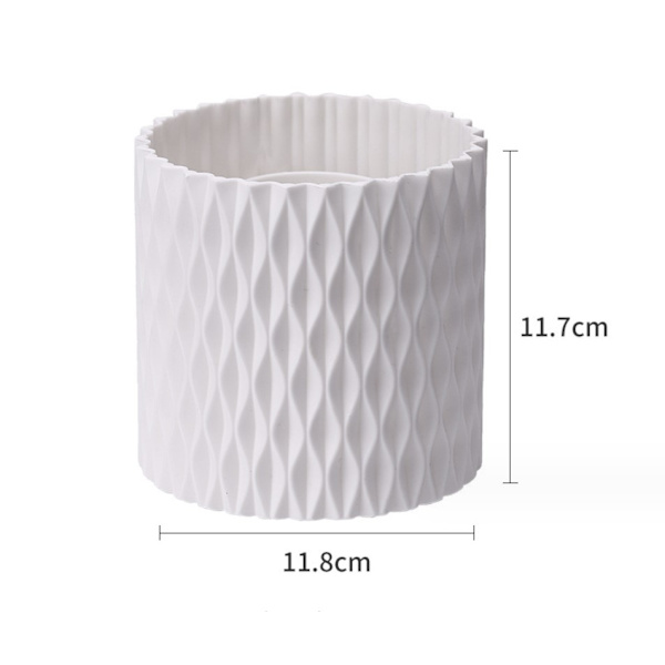 Kosmetisk opbevaring Makeup Pensler Kop Pen holder hvid