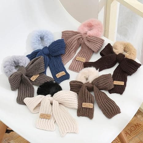 Koreansk stil stickad rosett hårsnodd, 3 st