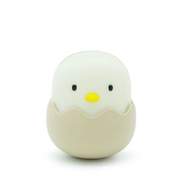 Ägg Nattlampa för Baby Nursery, Soft Kawaii Small Chicken Bordslampa med