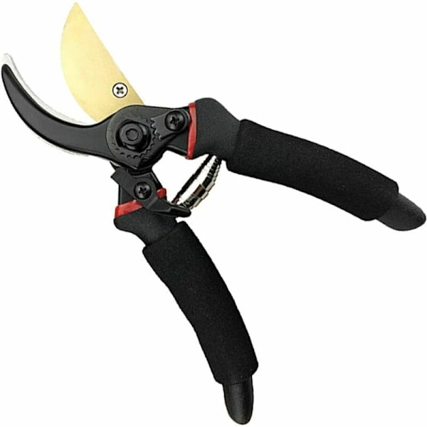 Trädgård Beskärning Sax, Anvil Pruner, Blom Sax Bypass Cutter Torr och Grön Trä 21CM Svart